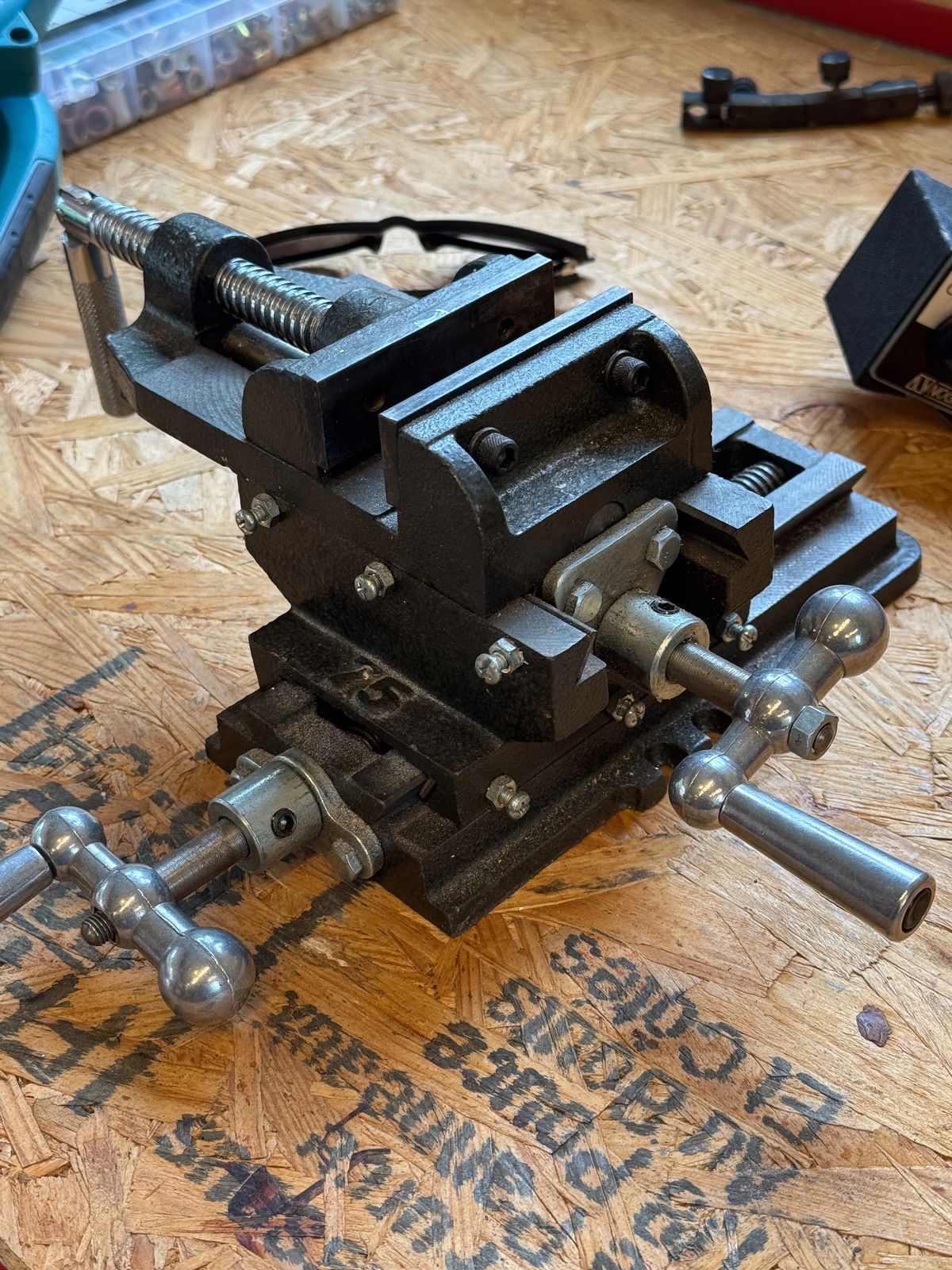 3" Cross Slide Vise Drill Press 2 Way X - Y Heavy Duty Clamp Machine, photo 1