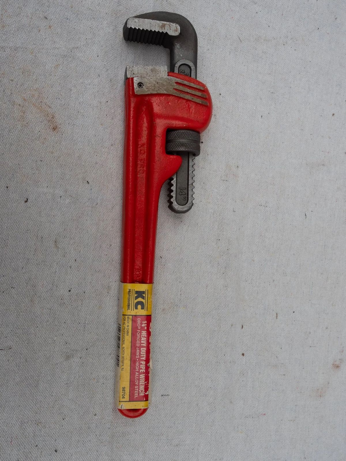 Heavy Duty Pipe Wrench 14 inch Plumbers, photo 1