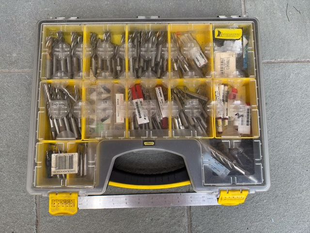 End Mills, Roughers, Drills, Insert Cutters. Huge Machine Tooling Bundle. Over 150 unused items. Replacement cost $3700 -5000, photo 2