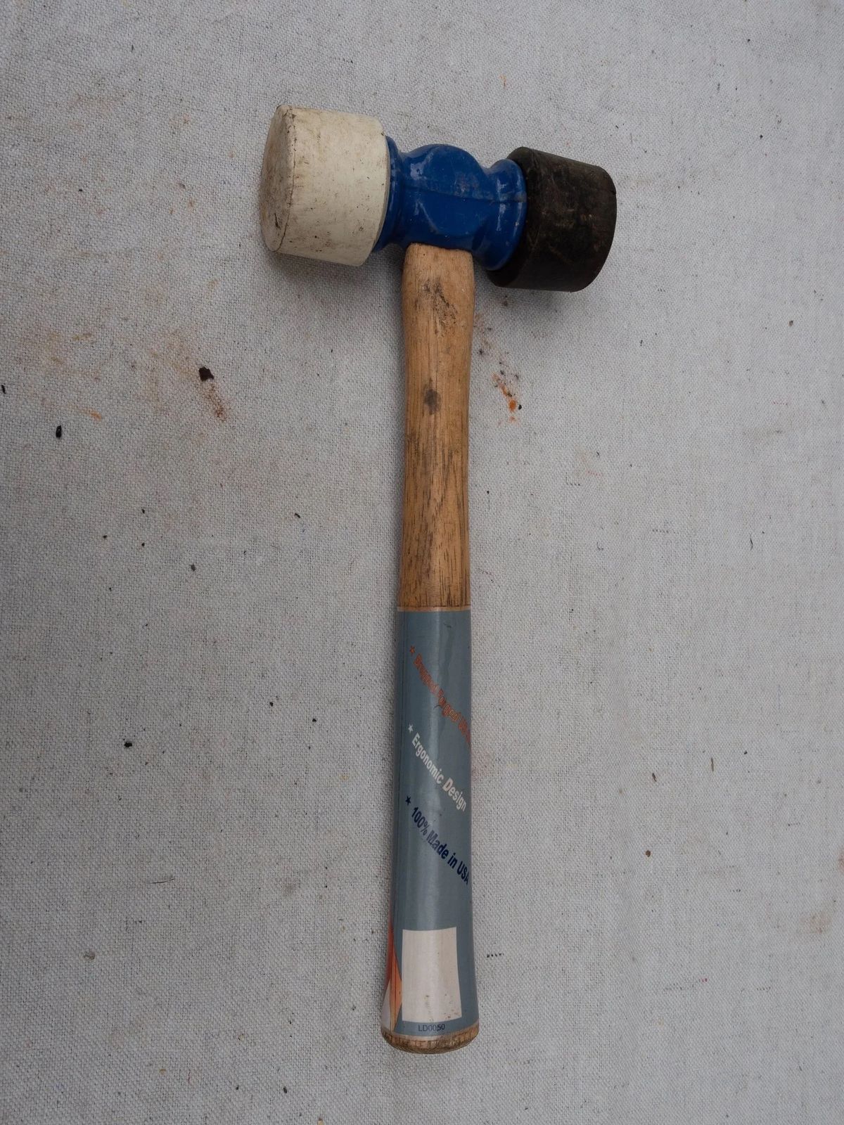 VAUGHAN Soft Face Rubber Mallet, 24 Oz, Non-Marring Tool,, photo 1